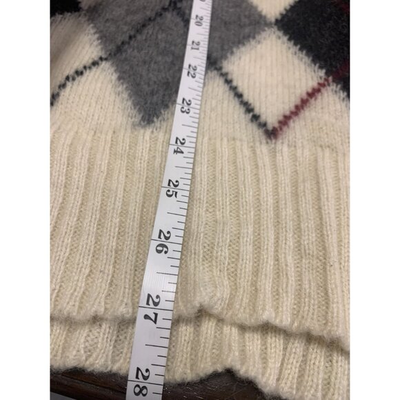 Vintage Cooper & Roe Wool Argyle Winter Sweater Size XL - Picture 6 of 7